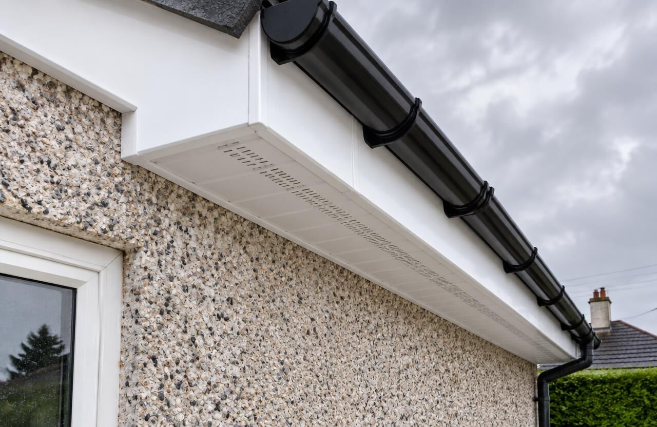 Roofline Replacement, Pebble-dash home, Co. Kildare — after