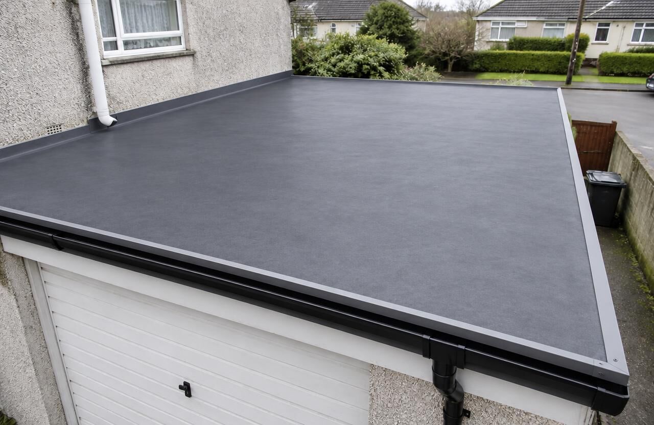 Garage Flat Roof, Suburban garage, Dublin — after